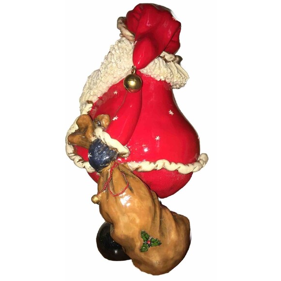 Kirklands Vintage Mr. And Mrs. Santa Clause Approx 13” Holiday Christmas Santas - Picture 7 of 15